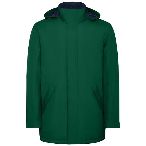 Parka personnalisable homme imperméable recyclée America Vert bouteille